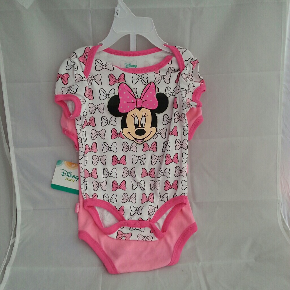 Disney Baby Minnie Mouse 2 piece onesies NWT